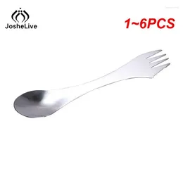 Fourks 1-6pcs Dingeware Creative Spoon and Fork Integrated Table Varelle Accessoires Western