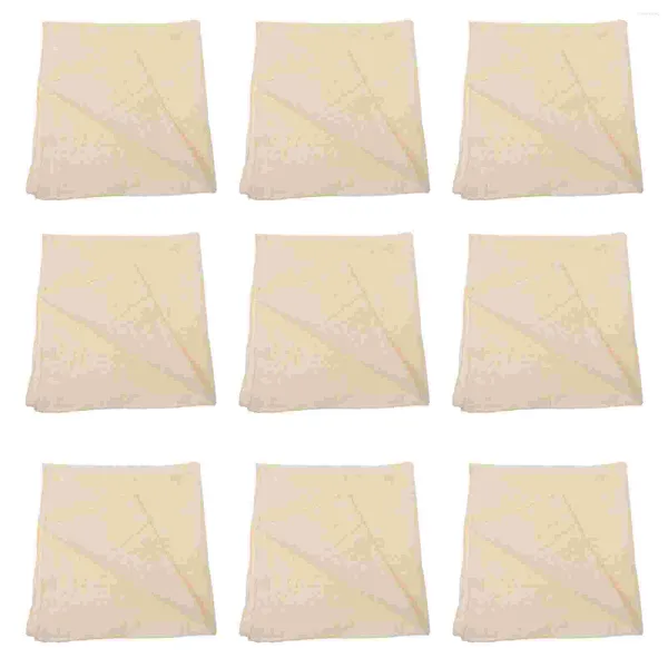 Fourchettes 10 pièces serviettes de table dîner de style japonais pour festival de mariage tissu lin lavable fête intérieure douce