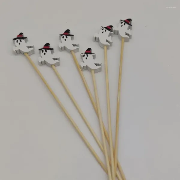 Fourchettes 100 pcs Bat Spiders Citrouille Cocktails Sticks Cure-dents avec décoration Pick pour la fête à thème Halloween