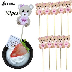 Vorken 10 stks schattige tandenstokers cocktailsticks plukken dessert fruit bruiloft verjaardagsfeestje baby shower cake decoratie