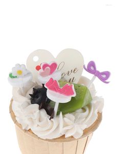 Fourchettes 8pcs Creative Bow Love Enfants Bento Décoration Mignon Cure-dents de fruits