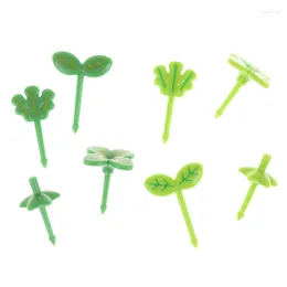 Vorken 8 stks fruit vork tandenstoker blaaseren salade kleine mini cake picks voor kinderen