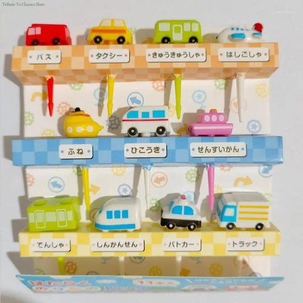 Fourks Cartoon Fruit Fork Spure-dents mignon Sélection d'animaux Mini Boîte à lunch décoration outil de supplément pour enfants en gros