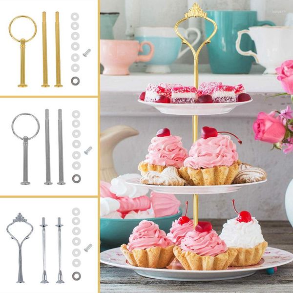 Fourchettes Creative Crown Cupcake Dessert Porte-plateau de fruits Présentoir à gâteaux Support à 3 niveaux Matériel pour mariage