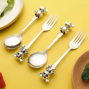 Fourks créatifs mignons Bear Coffee Dessert Spoon