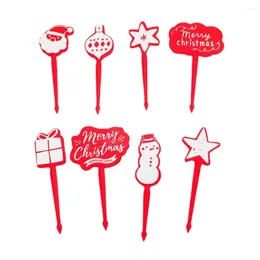 Fourks mignon mini alphabet dessin animé Enfants fourchettes de Noël coffre-gâteau de snack gâteau à la maison