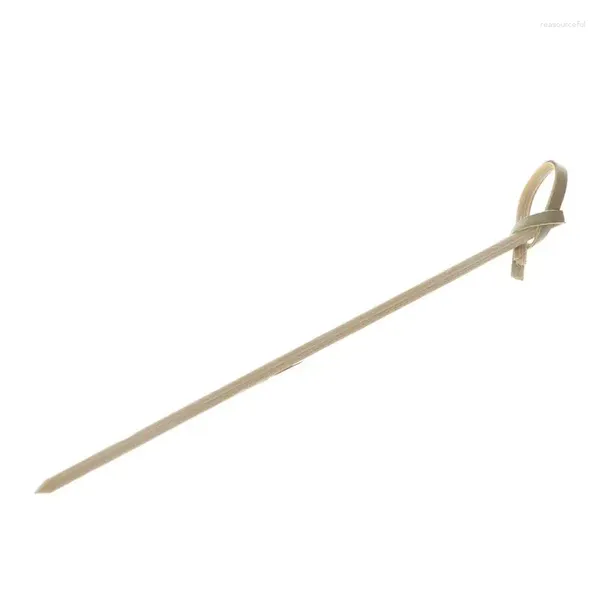 Tenedores desechables pinchos anudados 100 PCS Party Club Sándwiches Dedo para cóctel BBQ Vegetal Stick