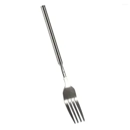 Forks Dîner en acier inoxydable fourchable réglable 23-63 cm bactéries non rouilères parfaites pour les légumes de chiens de barbecue
