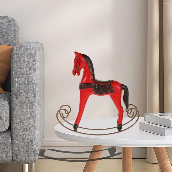 Forks Tabletop Ornement Christmas Sign Holidays Ornements en bois Orneaux Orneaux Horse de chevaux DÉCORATIONS ROCHING