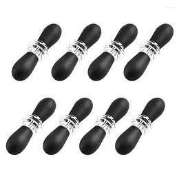 Fourchettes YO-8 PCS Acier inoxydable Fourchette à maïs Rack Cob Ustensiles de cuisine Creative Petite tête ronde Barbecue Noir