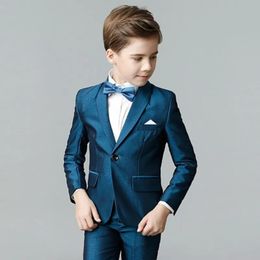 Costume de garçons formel pour mariage enfants blanc fête Blazers pantalon tenue de baptême enfants Costume messieurs adolescent bal Tuxedos ensemble 231228