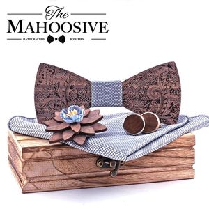 Cravate grise classique formelle pour hommes, ensemble de nœuds en bois de mariage, cadeau, boutons de manchette Hanky, cravates en soie de styliste à la mode 240315