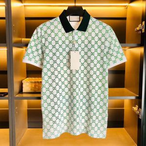 Formele mannen Polo Casual T Shirts katoen zomerheren PoloS Designer Letter Print Fashion Polo Shirt