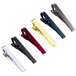 Andere bruidegomaccessoires formele heren koperen metalen mode -stropdas clips eenvoudige stropdas clasp clamp klem pin voor mannen cadeau