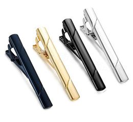 Formal Men039s cobre Metal Moda Sarga Raya Corbata Clips Corbata simple Corbatas Pin Bar Broche Clip Abrazadera para hombres Regalo drop ship5831520