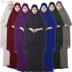 Hijab Dress Formele moslimgebedkleding Sets Abaya Afghanistan Islamitische kleding Namaz lang gebed hijab Moslim Jurken Abayas