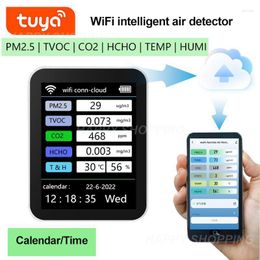 Monitor de formaldehído, temperatura, humedad, multifuncional, portátil, Pm10, Pm2.5, Detector de calidad del aire para el hogar