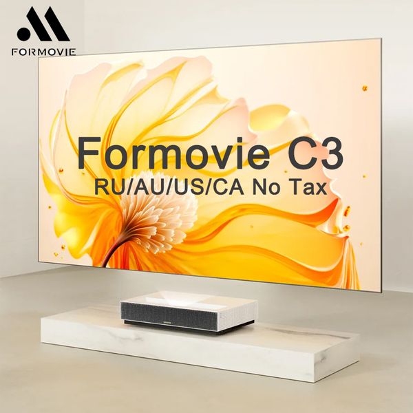 Formovie C3 4K Laser TV projecteur ALPD 400 Nit luminosité projecteur cinéma 3 DLP 40ms jeu UST Projetor Fengmi pour Home cinéma