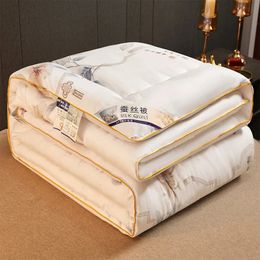 FormTheo Mulberry Silk Quilt Bedpread Sleepter Counterner King Queen Size Hiver Cuettes 220240 240514