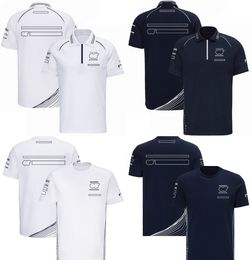 Formule 1 2023 T-shirt de l'équipe Pilote F1 T-shirt blanc Polo Jersey Été Nouveaux Fans de course T-shirts à la mode Hauts personnalisés Grande taille