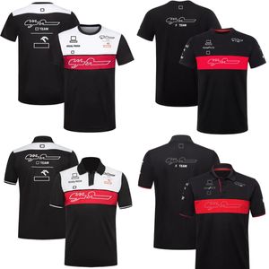 Formule 1 Racing T-shirt 2022 2023 F1 Team T-Shirt Driver Polos Sports de plein air Séchage rapide pour hommes Tops à manches courtes Maillot de voiture