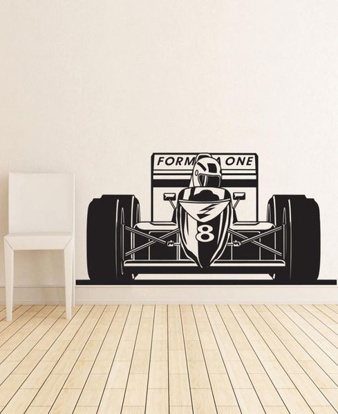 Formule 1 Sport Race Car Racing Wall Decal Vinyl Affiche Décor Sticker Art Mural Home House Decoration Accessoires Diy Kid7878257