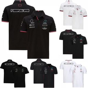 Formule 1 T-shirt d'été F1 Polos Team Uniform Racing Suit Manches courtes Grande taille Fans de course T-shirt Casual Sports Shirt245o