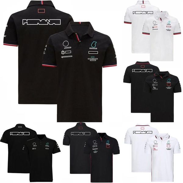 Fórmula 1 Camiseta de verano F1 Polos Uniforme del equipo Traje de carreras Manga corta Tallas grandes Camiseta para fanáticos de las carreras Camiseta deportiva informal 260v