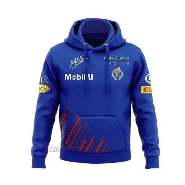 Formule 1 de 2023 Nouvelle veste F1 pour hommes Vestes de course Sweat-shirt de course 3D Rouge Imprimer Populaire Road Racing Sweat à capuche Casual Bull Pull 4m7u