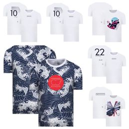 T-shirt à manches courtes de formule 1, nouvelle combinaison de course, col rond, taille personnalisable pour les enfants, 2022