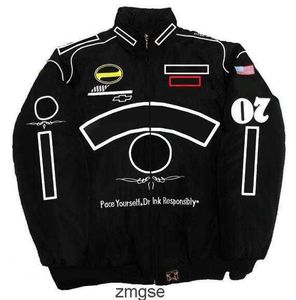 Formule Racing Jacket Winter F1 Auto Volledige geborduurde katoenen kleding Spot Sale D5KJ