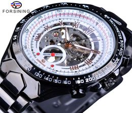 Forsining Top Brand Luxury Men Automatic Watch Business Black SCEARD SCERETON DE APRIGUADO DESEJO ABIERTO Racing Sport Wallwatch SL3266395