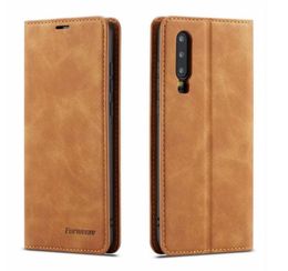 Forwenw Magnetic Leather Portefeuille Bumper avec une couverture d'aimant à fente de carte pour iPhone14 11 12 13pro Max XS Samsung S10 Huawei P5062425