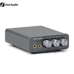 Fosi Audio K5 Pro USB Gaming DAC met microfoon hoofdtelefoonversterker mini voor PS5 Desktop Powered Active SERS 240506