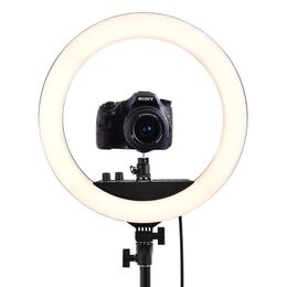 Fosoto RL-18II fotografische verlichting 18 inch ring licht 512 stks LED-ringlamplamp met statief voor cameratelefoon make-up YouTube