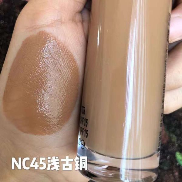 Fond de teint maquillage couverture complète 35 ml apprêt hydratant SPF 19 contour liquide cosmétique 9 couleurs maquillage femme fondations blé bronzant scène maquillage 912