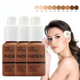 Foundation PHOERA 3 stks/partij vloeibare foundation set concealer fleuren waterdicht volledige dekking professionele matte basis make-up TSLM1 231116