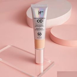 Foundation Primer CC Cream para color de piel propensa a la mancha corrección de 32 ml SPF50 Sun Block Hydrating y Anti-Age Ave Beauty Otthi