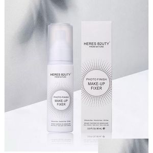 Foundation Primer Maquillaje facial Ajuste Spray Fix Po Finish Skin Refresher Aceite de sile natural de larga duración 60Ml Drop Delivery Health Beaut Dh6Jo
