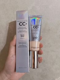 Foundation Primer Licht / Medium CC Cream voor vlekgevoelige huidskleur Correctiecrème 32 ml SPF50 Zonneblok Hydraterende concealer Face Beauty Make-up voor alle huidtype