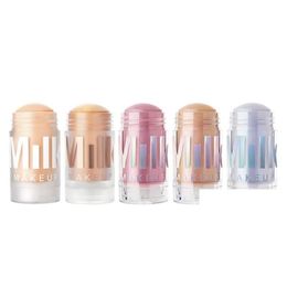 Foundation Primer Milk Makeup Matte Primer Blur Stick Lumineux Holographique Surligneur 5 Nuances Véritable Qualité Correcteur D'imperfections Dhtml