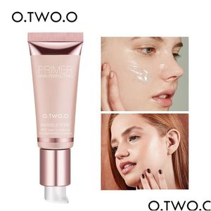 Fond de teint O.Two.O Base de maquillage Visage Invisible Pore Light Huile Maquillage Finition Sans Plis Primaires Cosmétique Drop Livraison Santé B Dhqzg