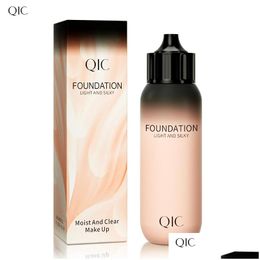 Fondation Qic Baby Flasche Maquillage Liquide Bb Crème Hydratante Fl Erage 12 Heures Longue Durée Imperméable À L'huile Contrôle Léger Conc Dhyo5