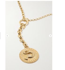 Foundrae NET SUSTAIN Heelheid 18K Heelheid ketting voor vrouw designer sieraden aangepaste hanger verguld 18K goud