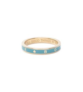 Founderrae Reverie Thin Band 18-Karat Gold Email Ring voor vrouw designer sieraden Aangepaste hanger Goud vergulde 18K goud