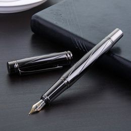 Fountain Pens 0,5 mm verzilverde Fountain Pen Business Gift Set Daily Office Signature Pen Office Supplies 230821