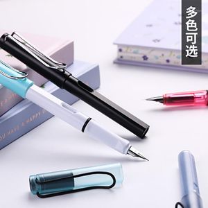 Plumas estilográficas, 1 Uds., pluma de plástico para caligrafía de Color, tinta especial para la escuela, artículos de papelería, suministros, regalo para profesores de oficina 1