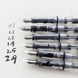 Vulpennen 6 pcsSet kalligrafie Parallelle Pen 07mm 11mm 15mm 19mm 25mm 29mm schrijven voor Gothic Brief kalligrafie Briefpapier 230707
