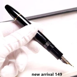 Stylos plume arrivée MB 149 piston stylo plume bureau papeterie luxe calligraphie stylo à encre pour cadeau de Noël No Box 230530