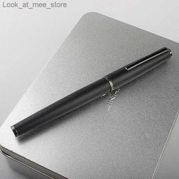 Vulpennen Vulpennen Jinhao 95 Zwart metalen vulpen Titanium Zwart F-punt Mooie textuur Uitstekend schrijfcadeau voor zakelijk kantoor Q240314